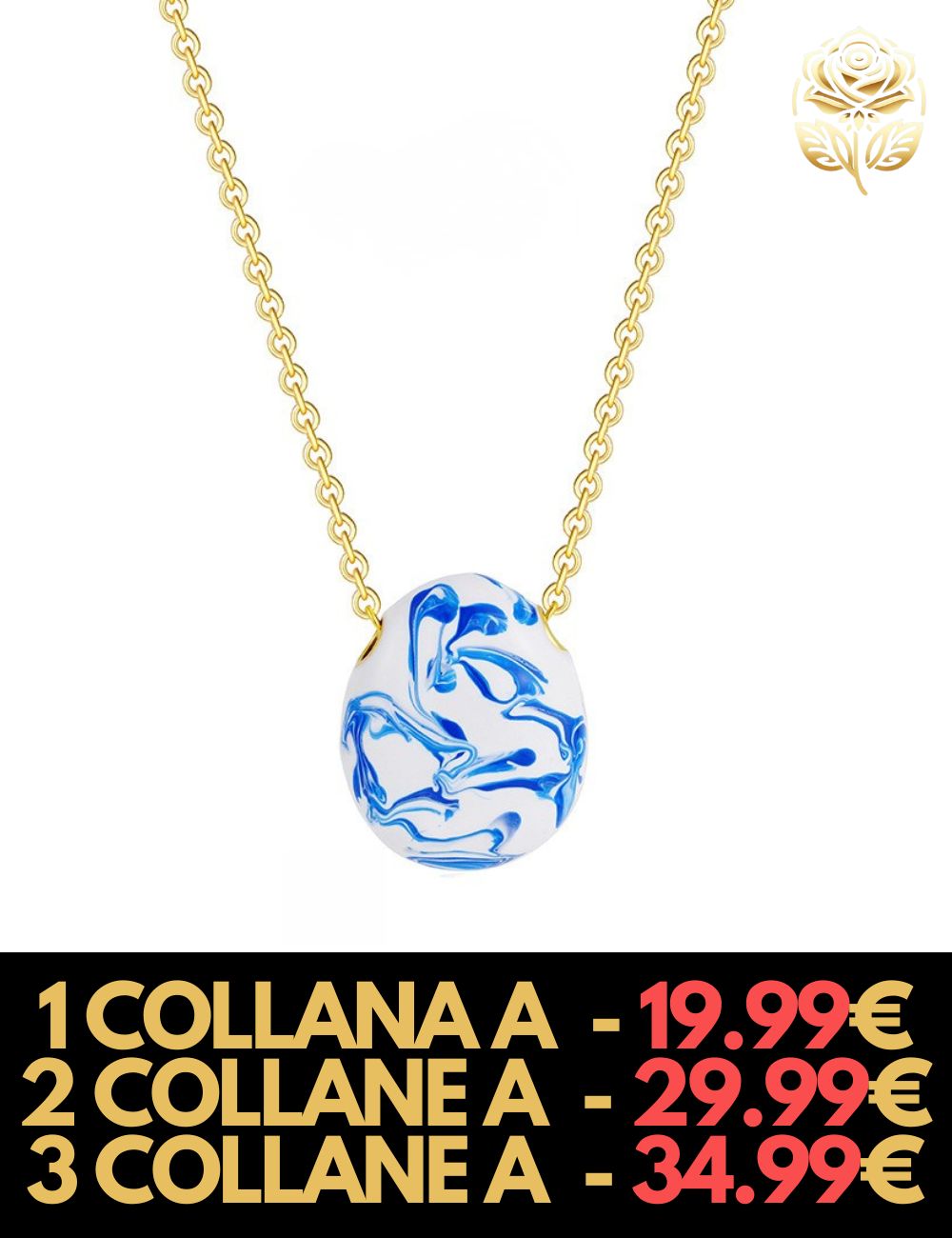Collana Goccia d’Arte - CONFEZIONE REGALO INCLUSA!