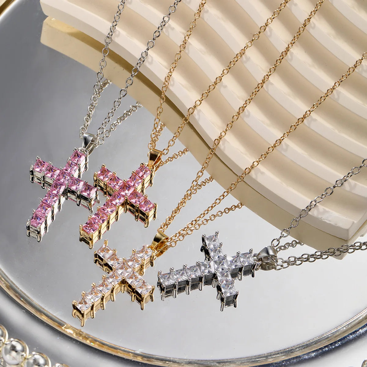 Collana Croce Brillante | CONFEZIONE REGALO INCLUSA