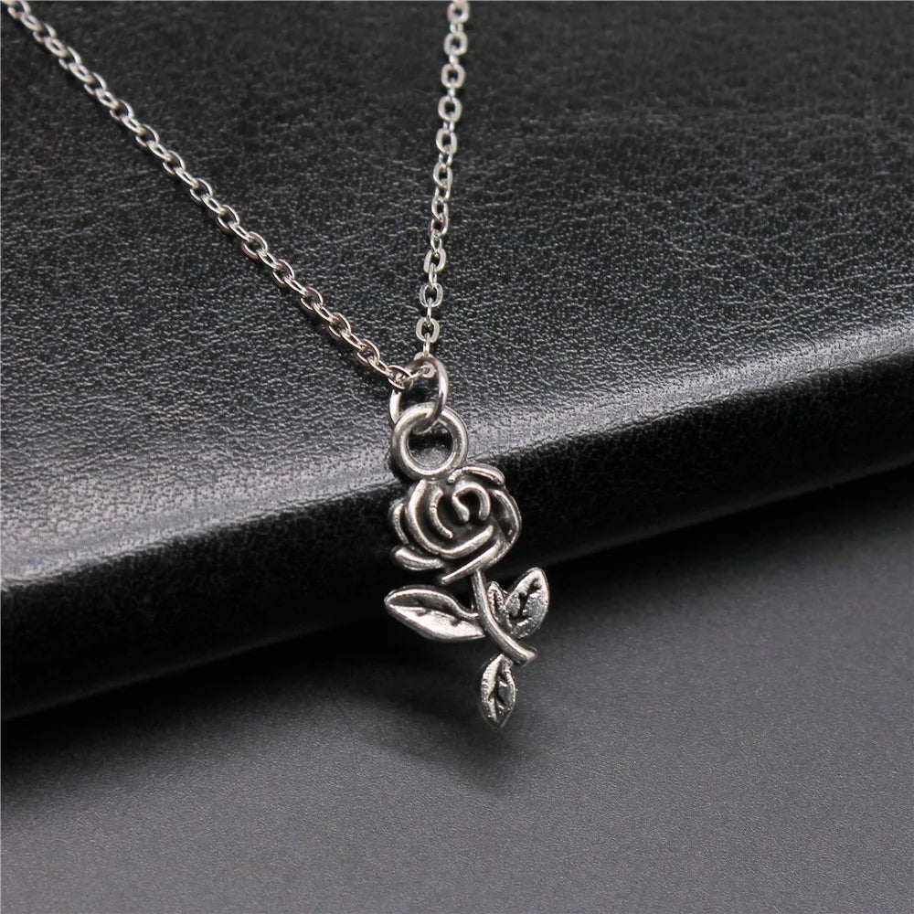 Collana Rosa Bianco e Nero | CONFEZIONE REGALO INCLUSA!
