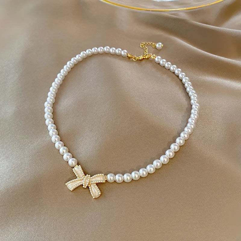 Collana Fiocco di Perle | CONFEZIONE REGALO INCLUSA!