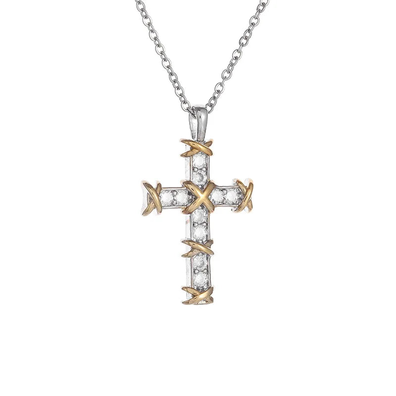 Collana Croce e Zirconi | CONFEZIONE REGALO INCLUSA!