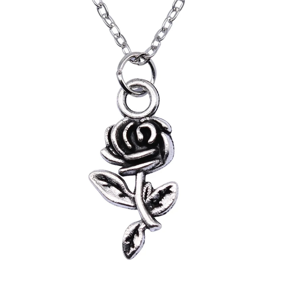 Collana Rosa Bianco e Nero | CONFEZIONE REGALO INCLUSA!