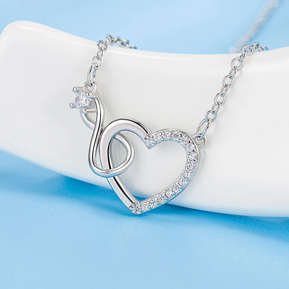 Collana Cuore Infinito con Zirconi | CONFEZIONE REGALO INCLUSA!