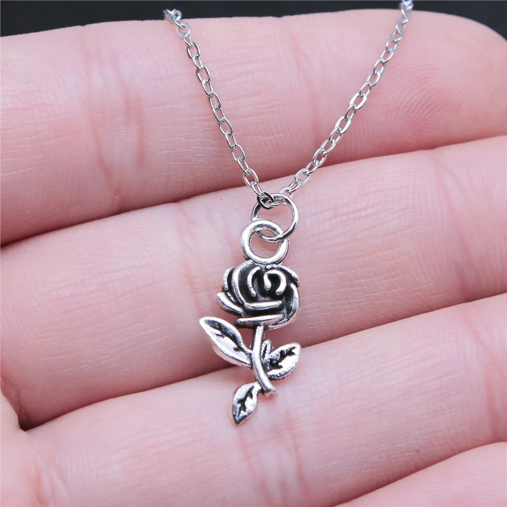 Collana Rosa Bianco e Nero | CONFEZIONE REGALO INCLUSA!