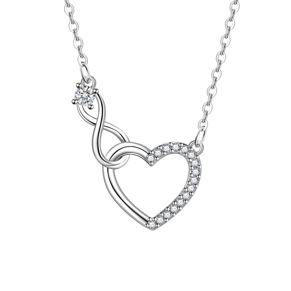 Collana Cuore Infinito con Zirconi | CONFEZIONE REGALO INCLUSA!