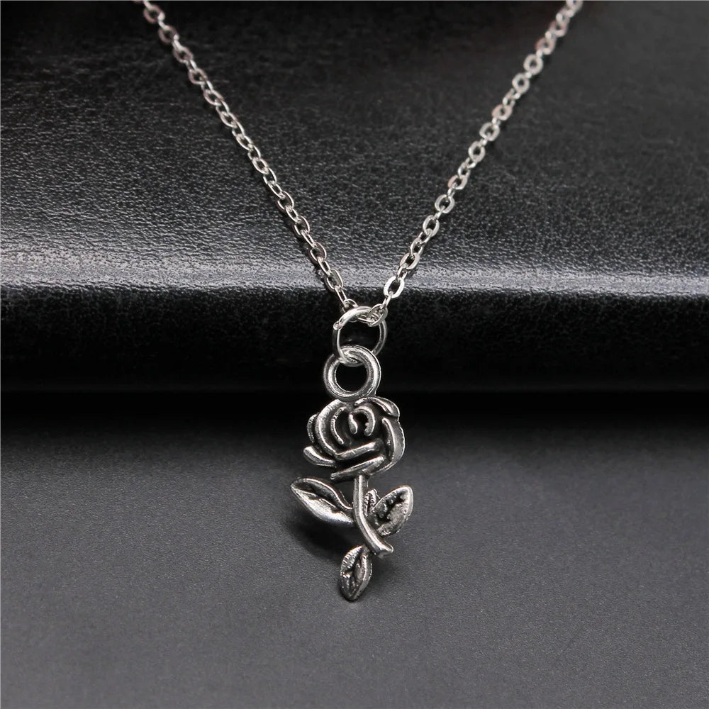 Collana Rosa Bianco e Nero | CONFEZIONE REGALO INCLUSA!